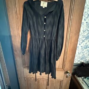 Chic Black Long Sleeve Dress
